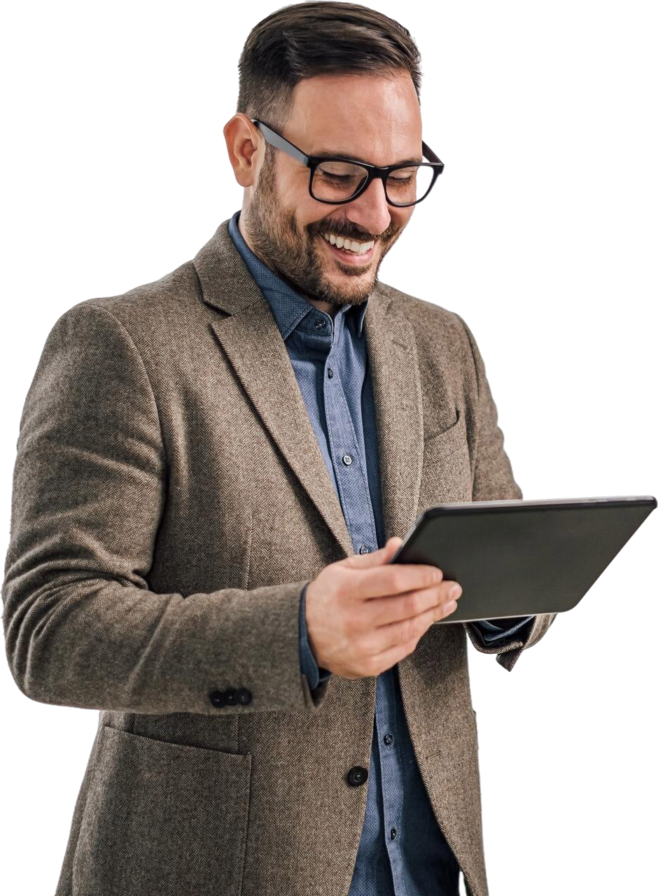 person using a device