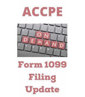 Form 1099 Filing Update
