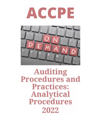 Auditing Procedures and Practices: Analytical Procedures 2022
