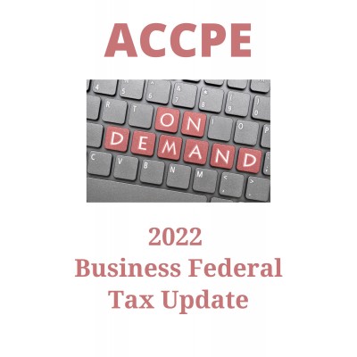 2022 Business Federal Tax Update